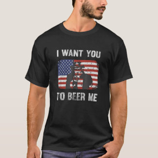 Camiseta Patriótico, Quiero Que Me Consideres Divertido.