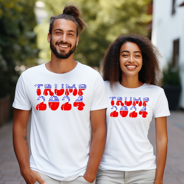 Camiseta Patriótico retro vintage Trump 2024 (Retro Vintage Patriotic Trump 2024 T-Shirt)