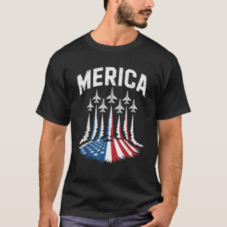 Camiseta Patriótico Rojo Azul Blanco Azul EEUU Combatientes