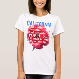 Camiseta Patriótico Romántico de California