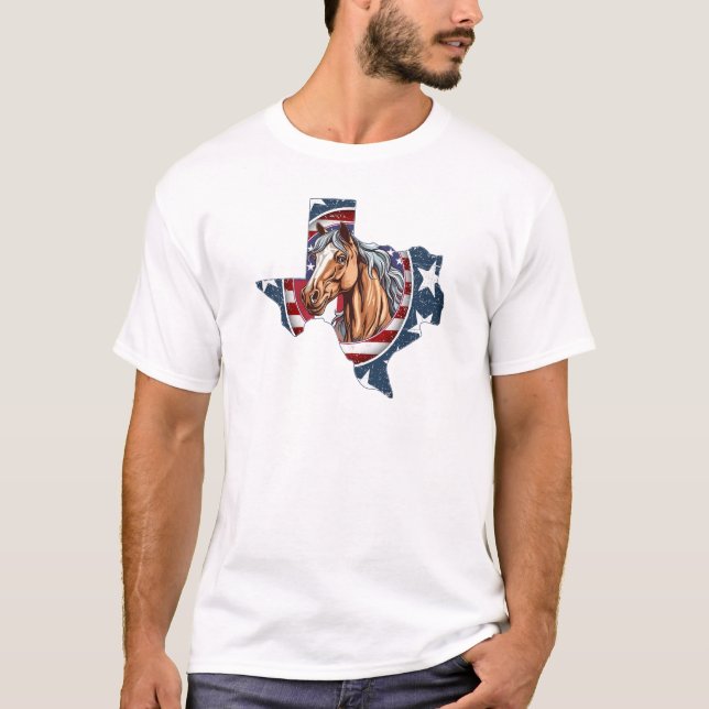 Camiseta Patriótico USA Texas (Anverso)
