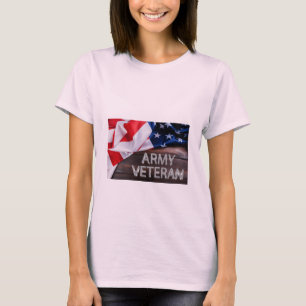 Camiseta Patriótico "Veterano del Ejército"