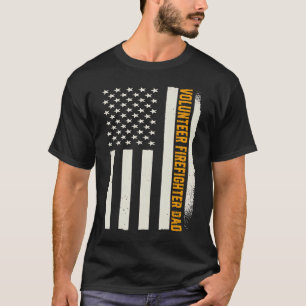 Camiseta Patriótico Voluntario de Bomberos Bombero Papá Ame