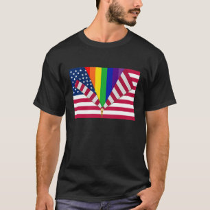 Camiseta Patriótico Y Gay-Amistoso