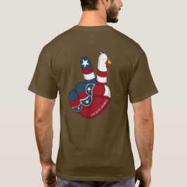 Camiseta Patriotismo de arte folclórico Acción de Gracias p