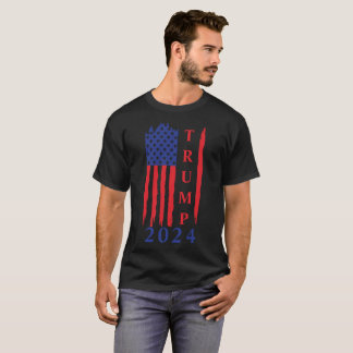 Camiseta Patriotismo de la bandera estadounidense de Trump