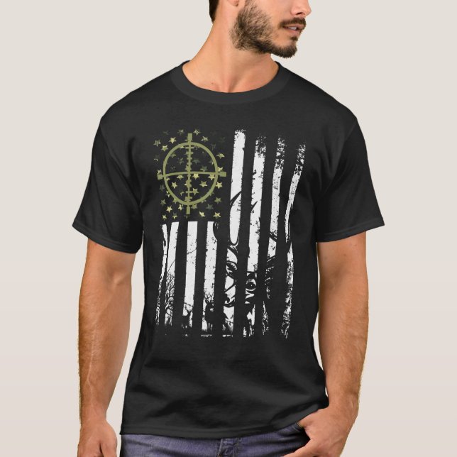 Camiseta Patriotismo de la caza de venados norteamericana p (Anverso)