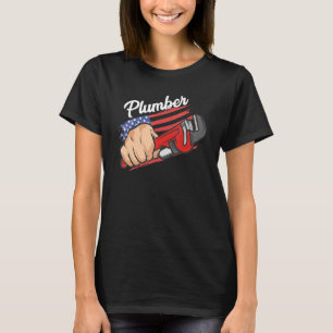 Camiseta Patriotismo de Pipefitter de la Bandera Estadounid