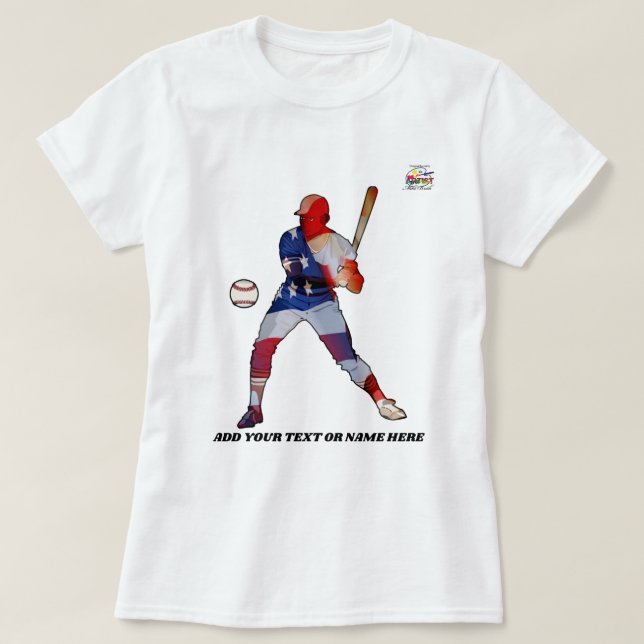 Camiseta Patriotismo del béisbol (Diseño del anverso)