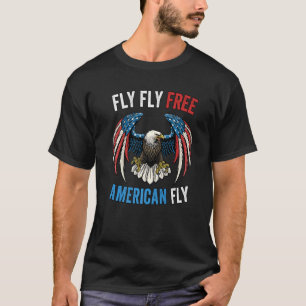 Camiseta Patriotismo Eagle Estadounidense 4 De Julio Hombre
