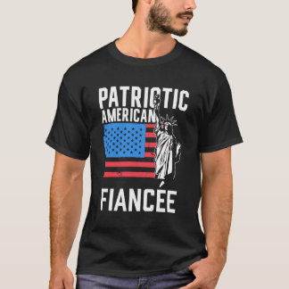 Camiseta Patriotismo Estadounidense Fiancã E Estadounidense