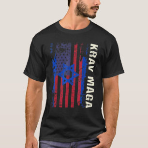 Camiseta Patriotismo Krav Maga Bandera Estadounidense Autod
