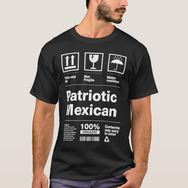 Camiseta Patriotismo mexicano patriótico Orgullo del país m (Anverso)