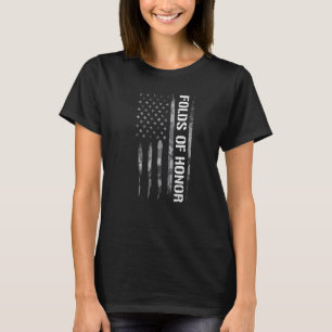 Camiseta Patriotismo Pliegues De Honor Bandera Americana