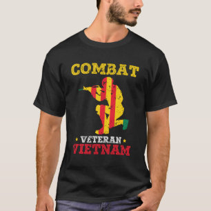 Camiseta Patriotismo retirado de Vietnam, veterano de comba