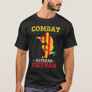 Camiseta Patriotismo retirado de Vietnam, veterano de comba