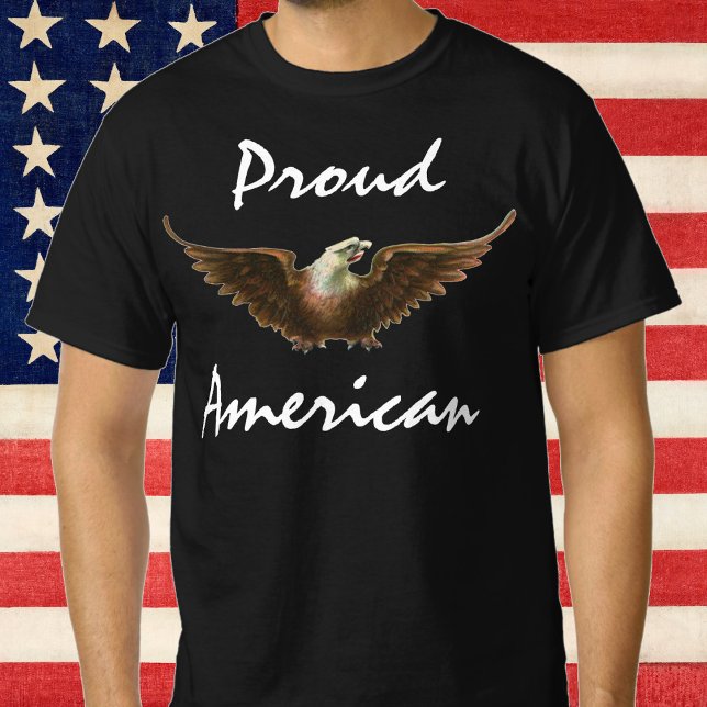 Camiseta Patriotismo vintage Ave Bald Eagle Volando (Subido por el creador)