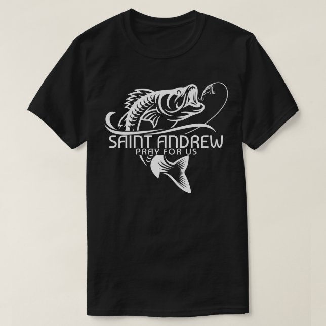 Camiseta Patrocinador de la pesca de San Andrés, católico p (Diseño del anverso)