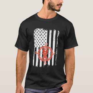 Camiseta Patrocinador de Tierras Patriótico Bandera Estadou