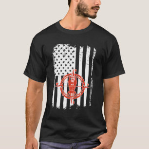 Camiseta Patrocinador de Tierras Patriótico Bandera Estadou