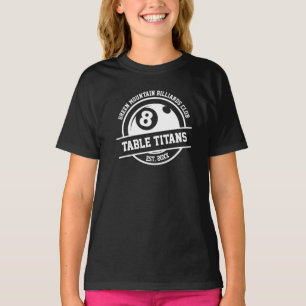 Camiseta Patrocinador del año del equipo Billiards Pool Clu