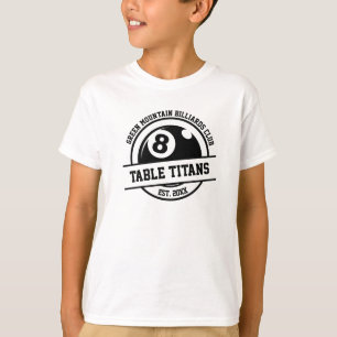Camiseta Patrocinador del año del equipo Billiards Pool Clu