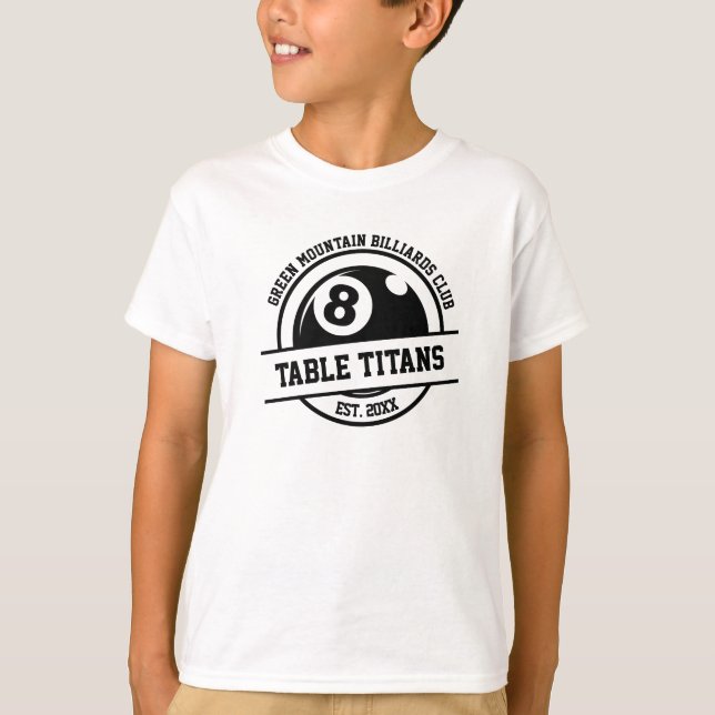 Camiseta Patrocinador del año del equipo Billiards Pool Clu (Anverso)