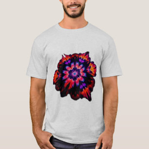 Camiseta Patrón abstracto de degradado de tinta vibrante