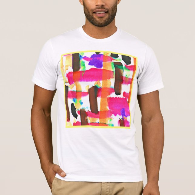 Camiseta Patrón abstracto dinámico en el arte (Anverso)
