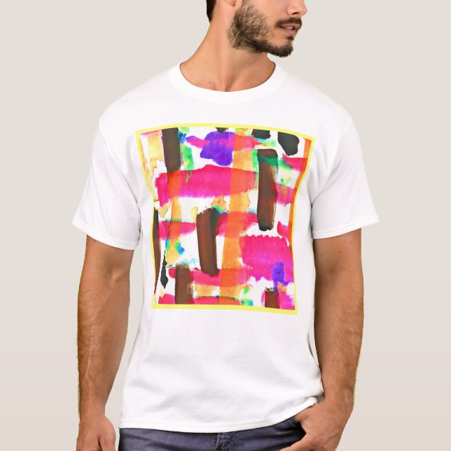 Camiseta Patrón abstracto dinámico en el arte (Anverso)