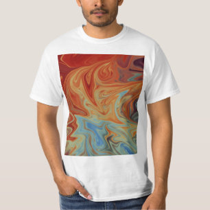 Camiseta Patrón abstracto fluido