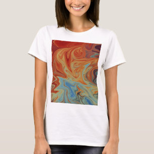 Camiseta Patrón abstracto fluido