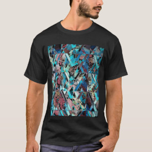 Camiseta Patrón abstracto geométrico colorido