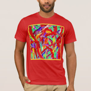 Camiseta Patrón abstracto intenso