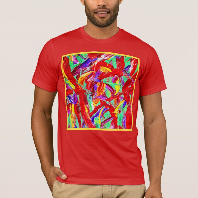 Camiseta Patrón abstracto intenso (Anverso)