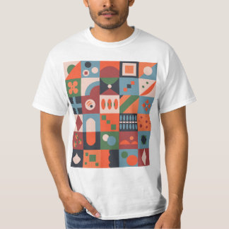 Camiseta Patrón abstracto, patrón geomátrico
