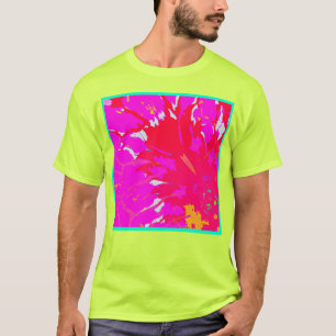 Camiseta Patrón abstracto rosa elegante