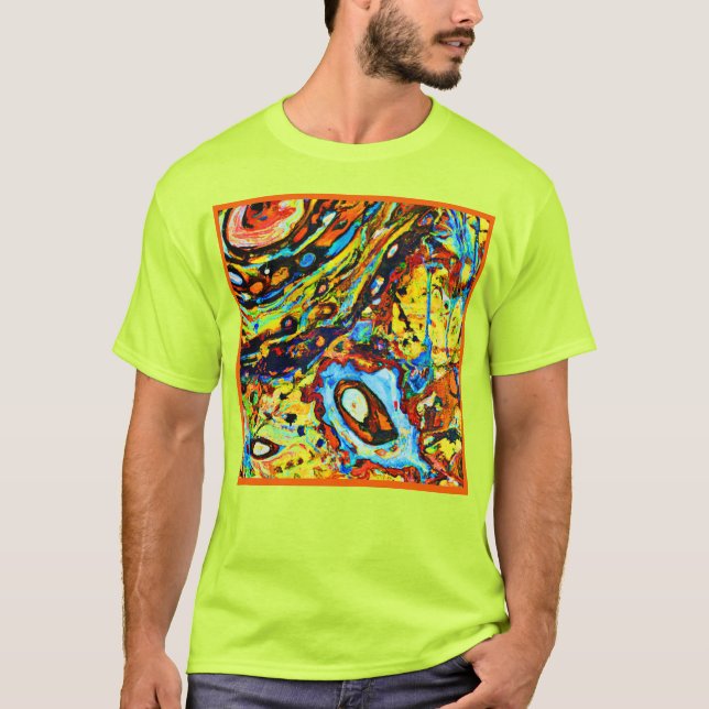 Camiseta Patrón abstracto sorprendente (Anverso)