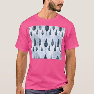 Camiseta Patrón activo de luces sin foco de la montaña Aqua
