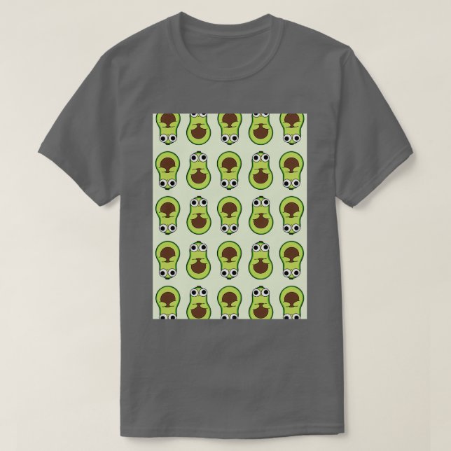 Camiseta Patrón Adorable de Aguacate (Diseño del anverso)