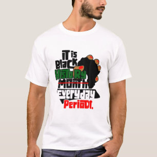 Camiseta Patrón africano cotidiano del Mes de la Historia N