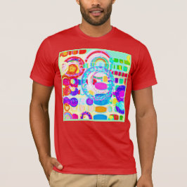 Camiseta Patrón aleatorio de colores vibrantes