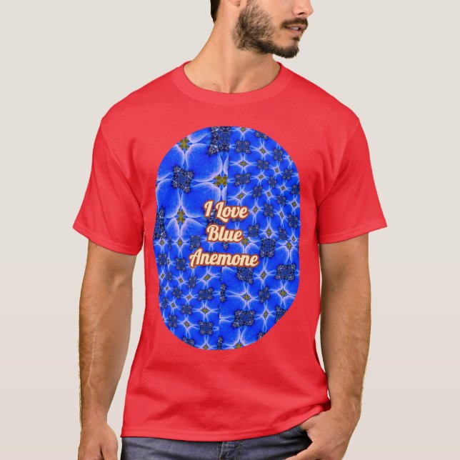 Camiseta Patrón anémico de los jardines azules (Anverso)