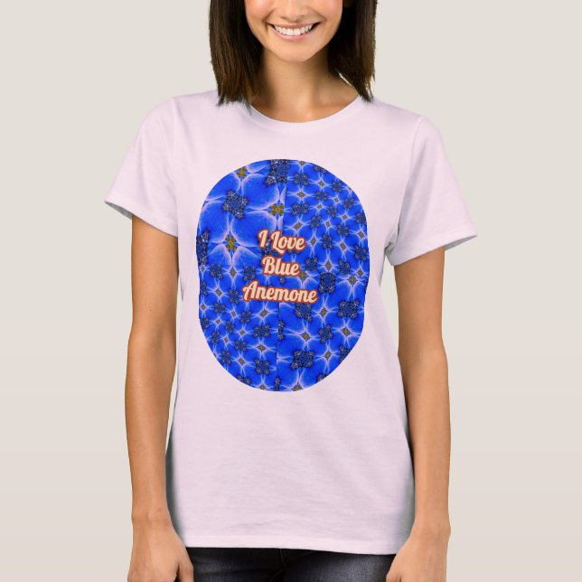 Camiseta Patrón anémico de los jardines azules (Anverso)