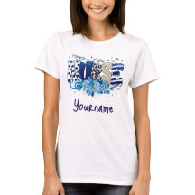 Patrón animal purpurinoso audaz de enfermería azul