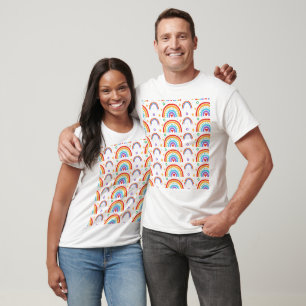 Camiseta Patrón arcoiris del Boho