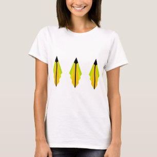 Camiseta Patrón art decó 3 en limón y lima