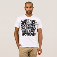 Patrón artístico negro y blanco de camuflaje cebra