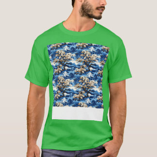 Camiseta Patrón asiático sin foco, viejo chino japonés