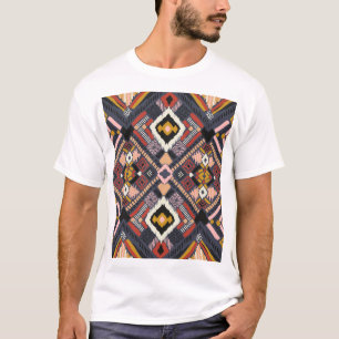Camiseta Patrón azteca de Chevron africano tribal